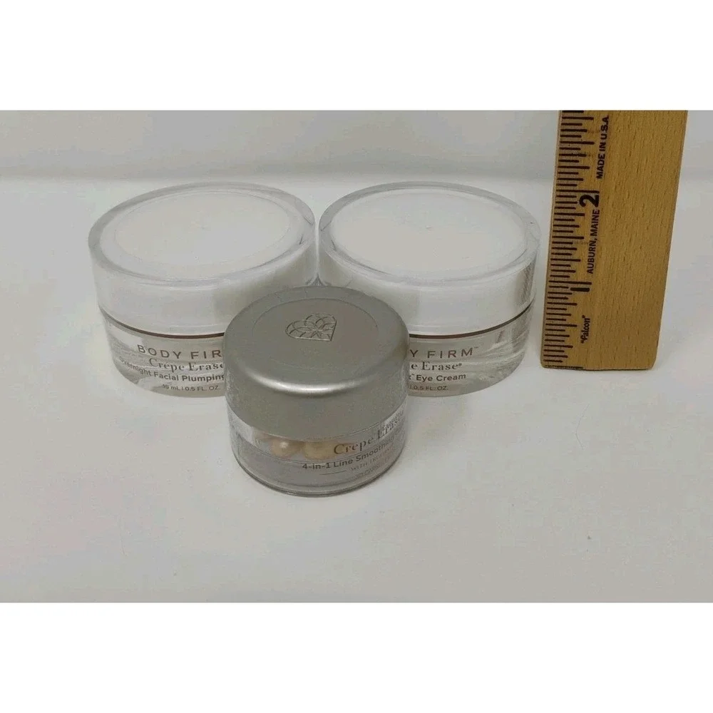 Crepe Erase Anti-Aging Skin Care 3Pc Set Facial Plumping | Eye Cream | Capsules